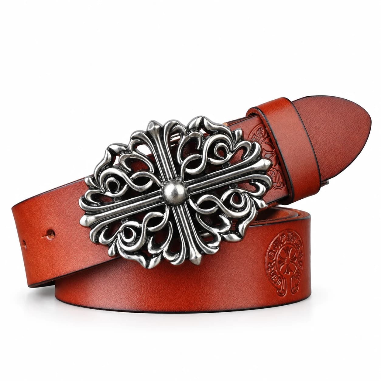 Cross Leather Belt — view 8