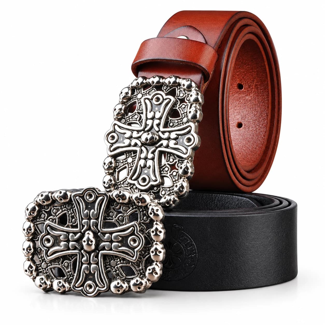 Cross Leather Belt — view 4