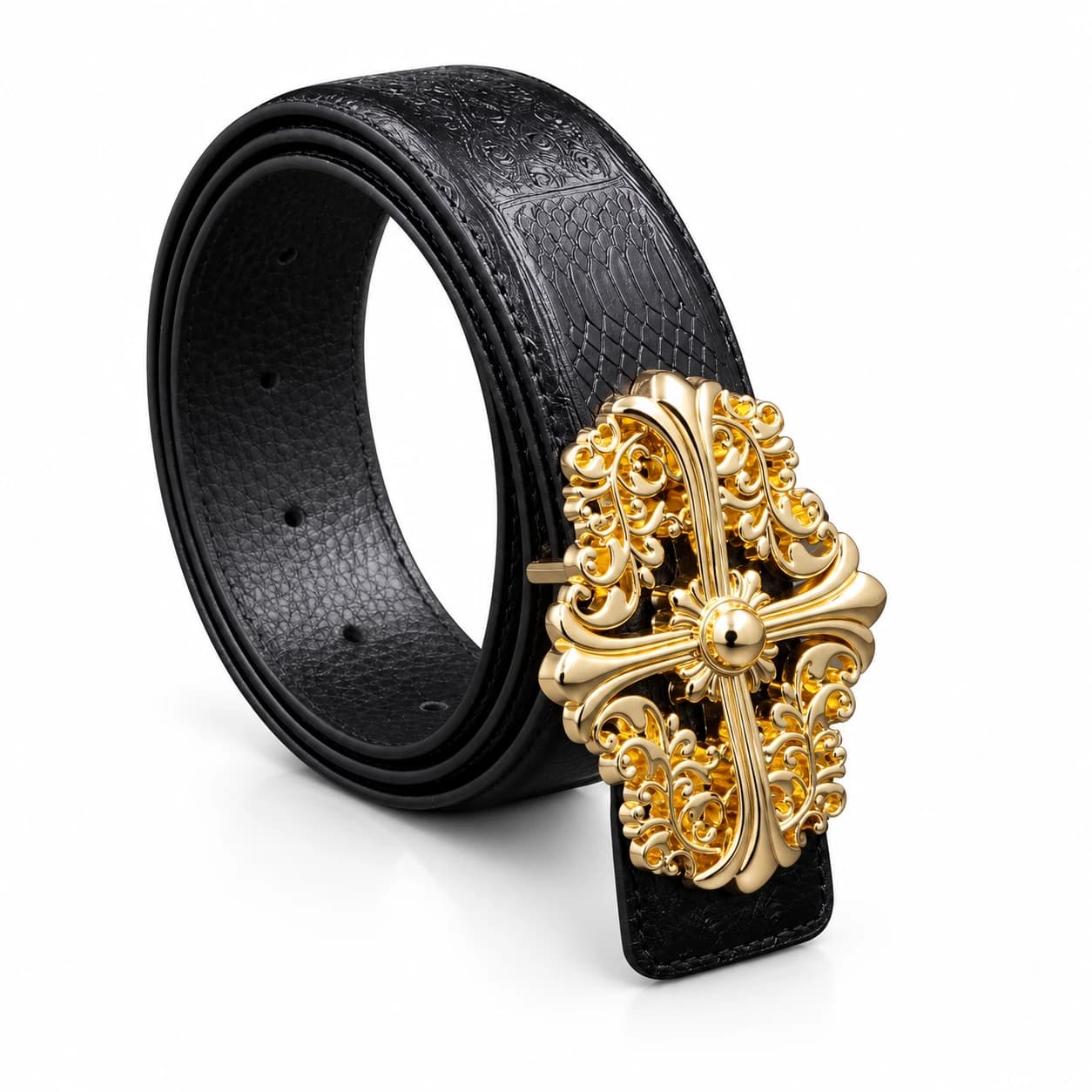 Cross Leather Belt — view 3
