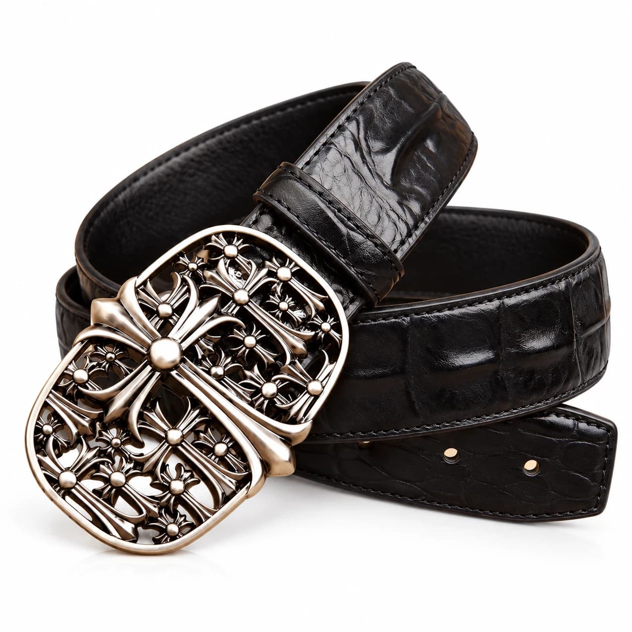 Cross Leather Belt