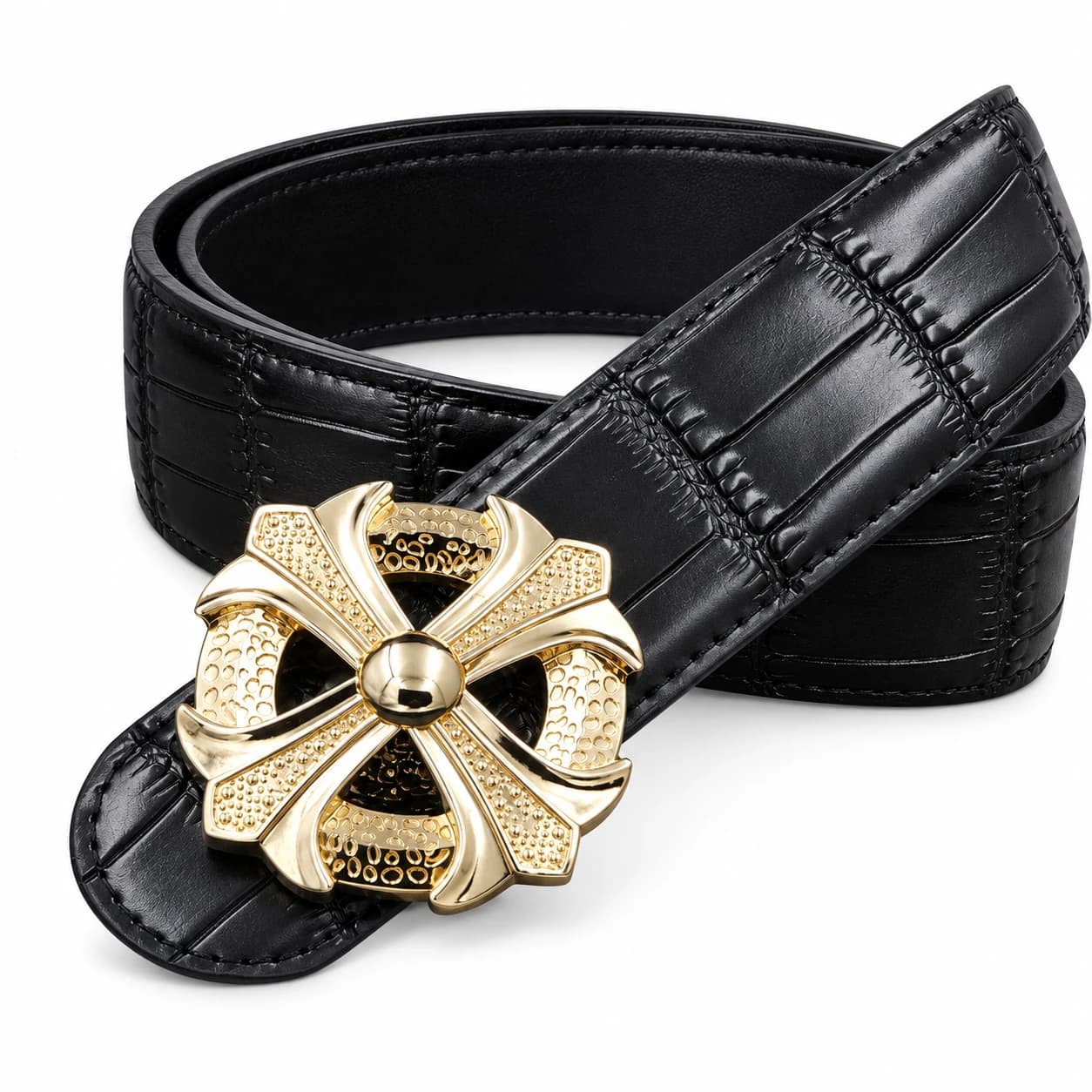Cross Leather Belt — view 3