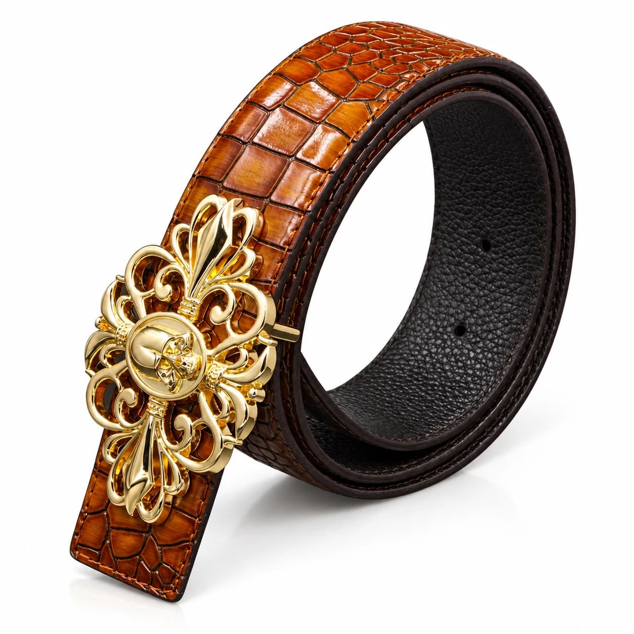Cross Leather Belt — view 4