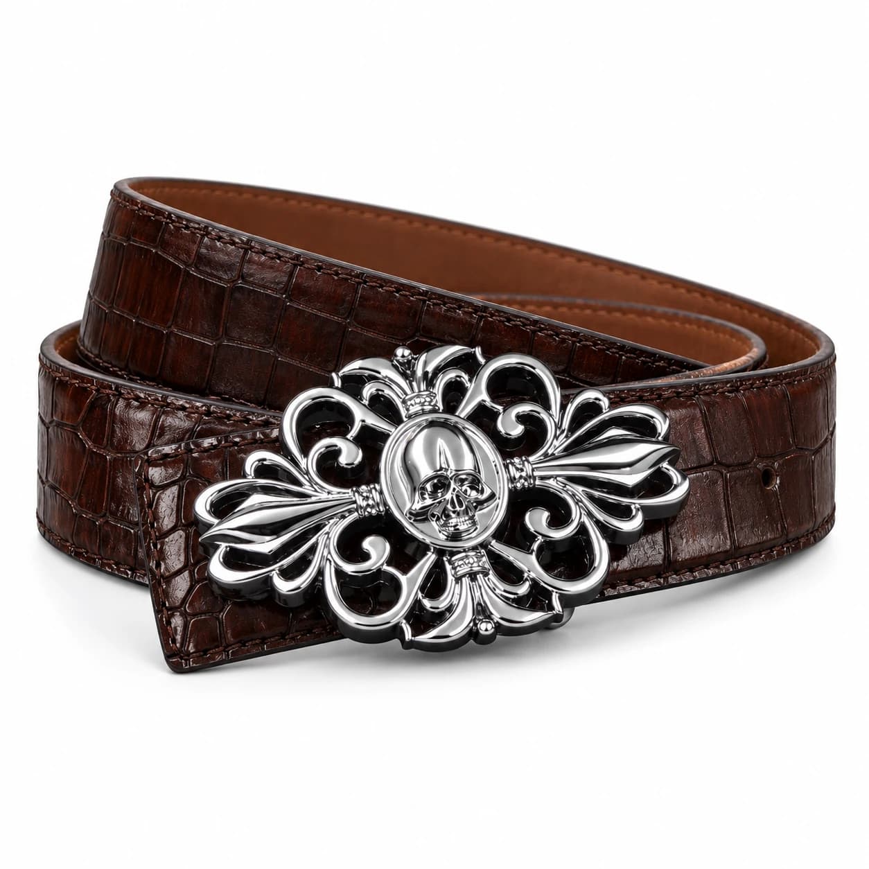 Cross Leather Belt — view 5