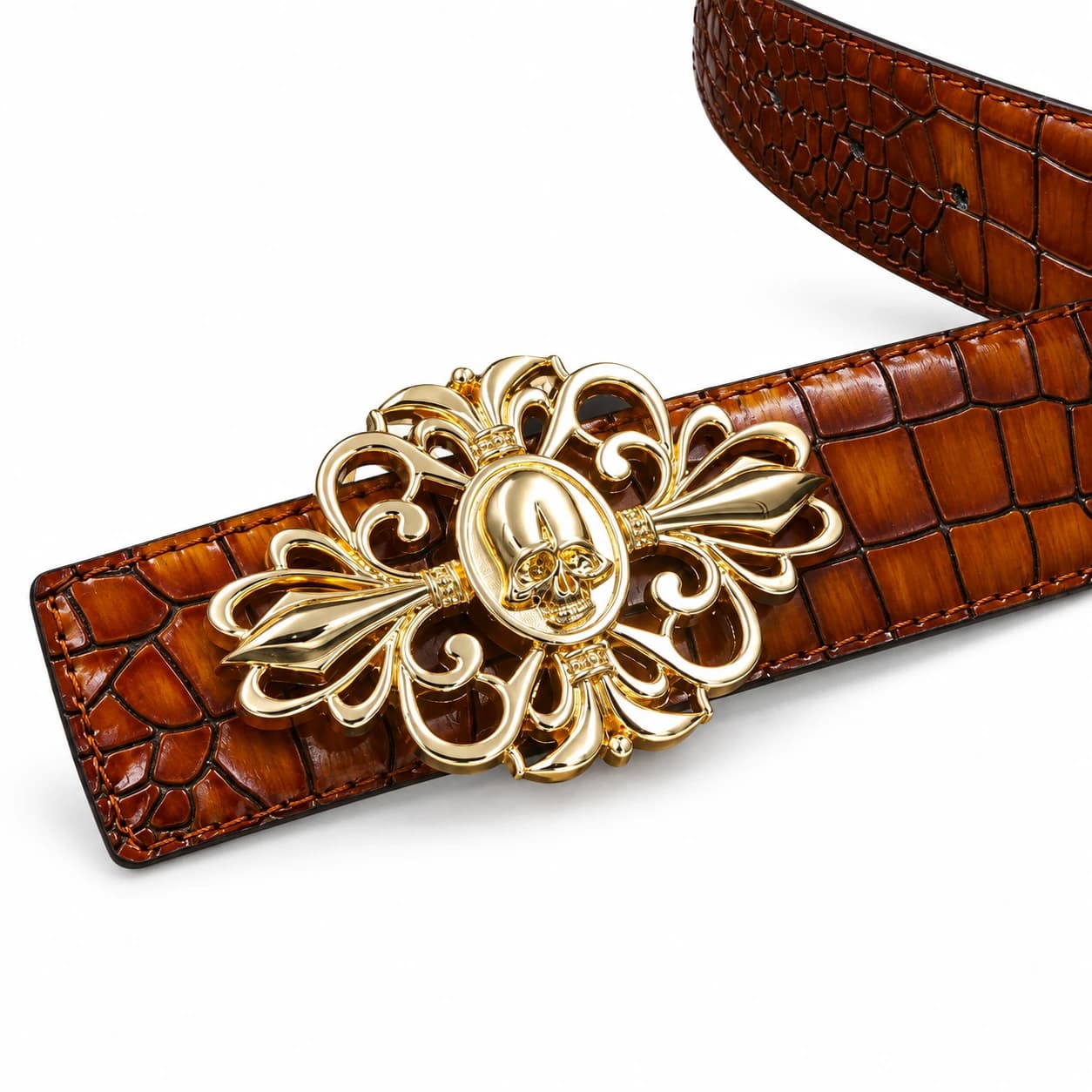 Cross Leather Belt — view 7