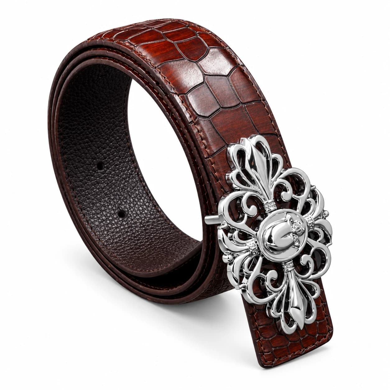 Cross Leather Belt — view 8