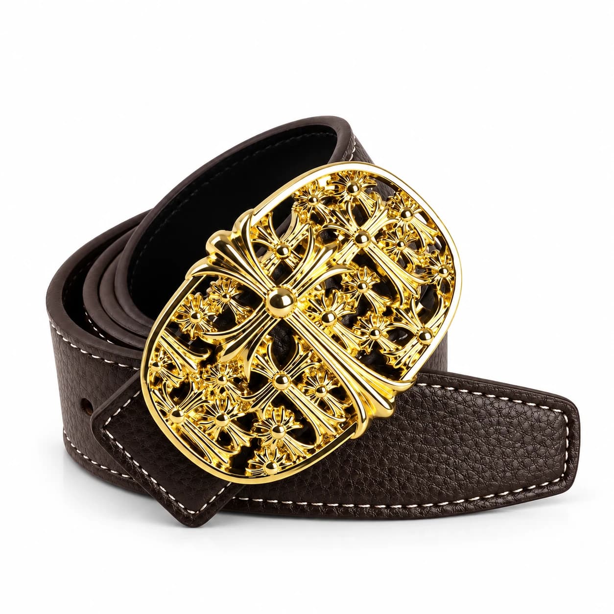 Cross Leather Belt — view 4