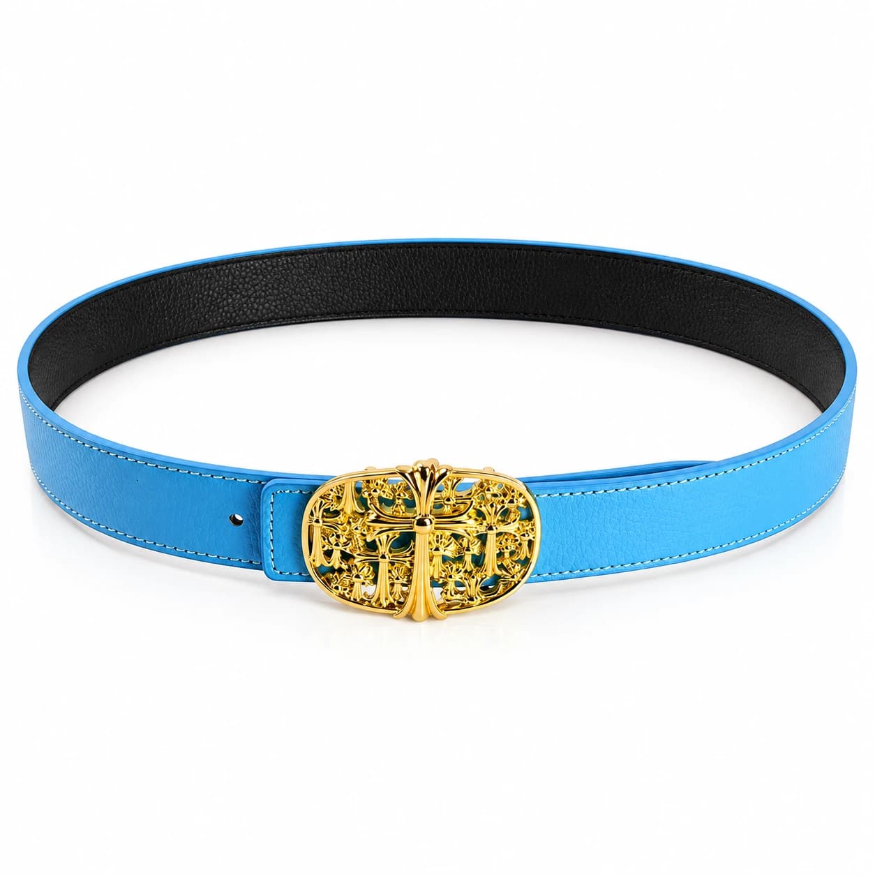 Cross Leather Belt — view 6