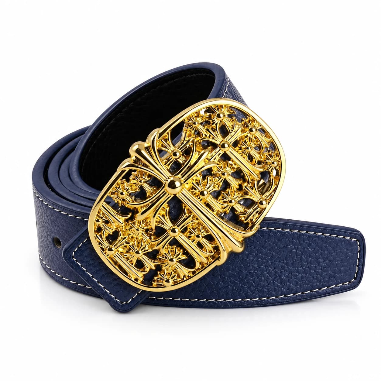 Cross Leather Belt — view 9