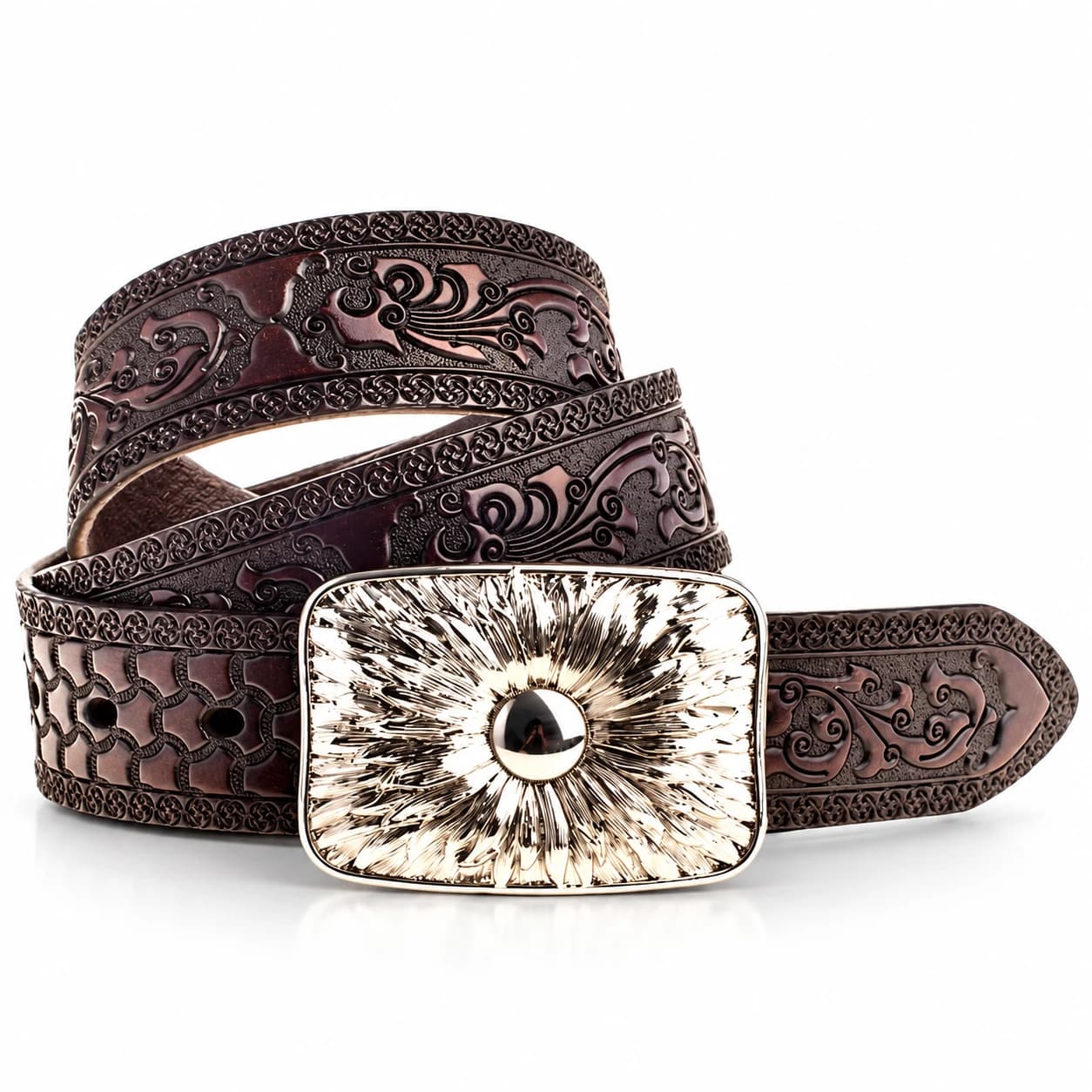 Cross Leather Belt