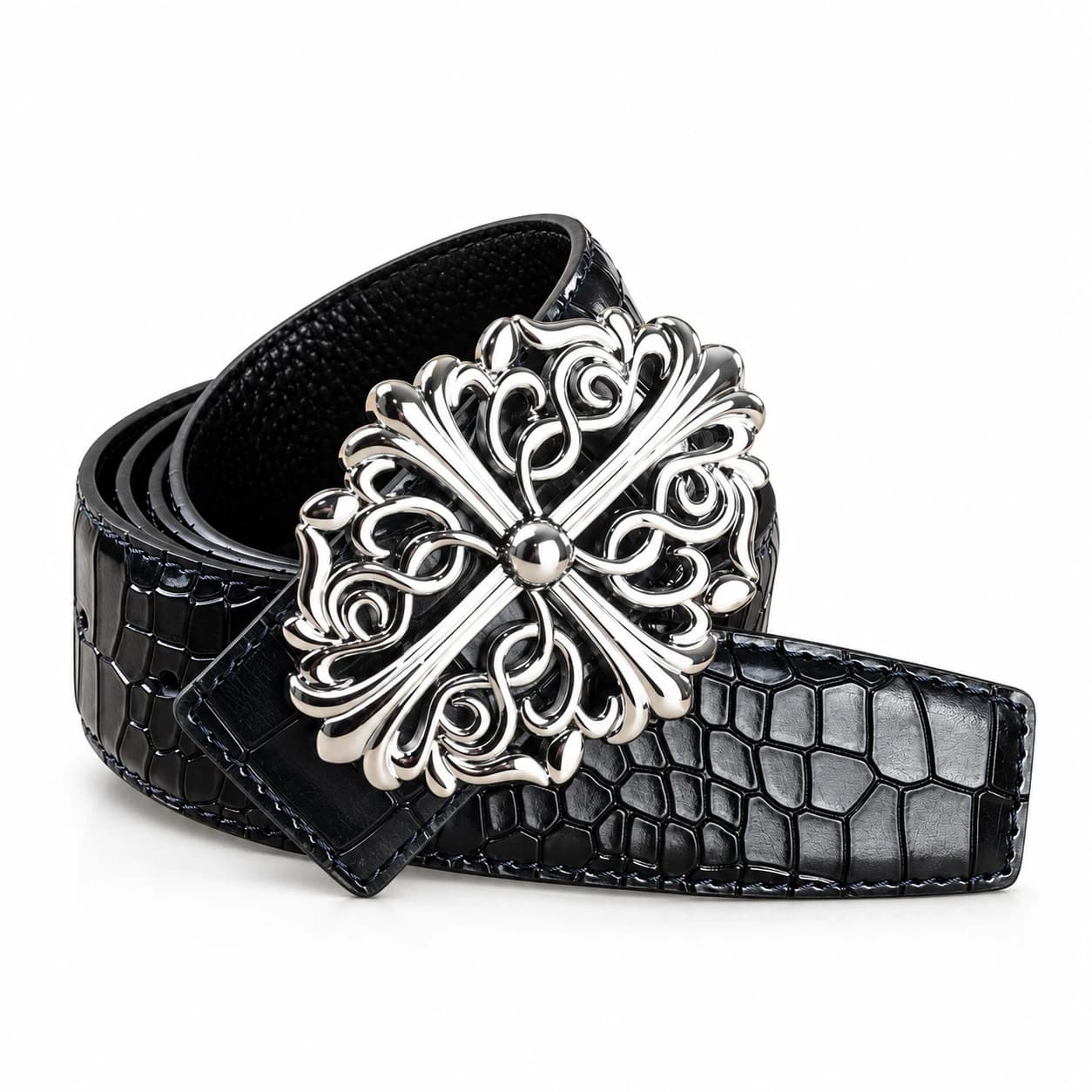 Cross Leather Belt — view 5