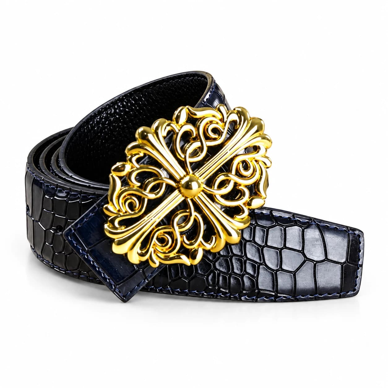 Cross Leather Belt — view 6