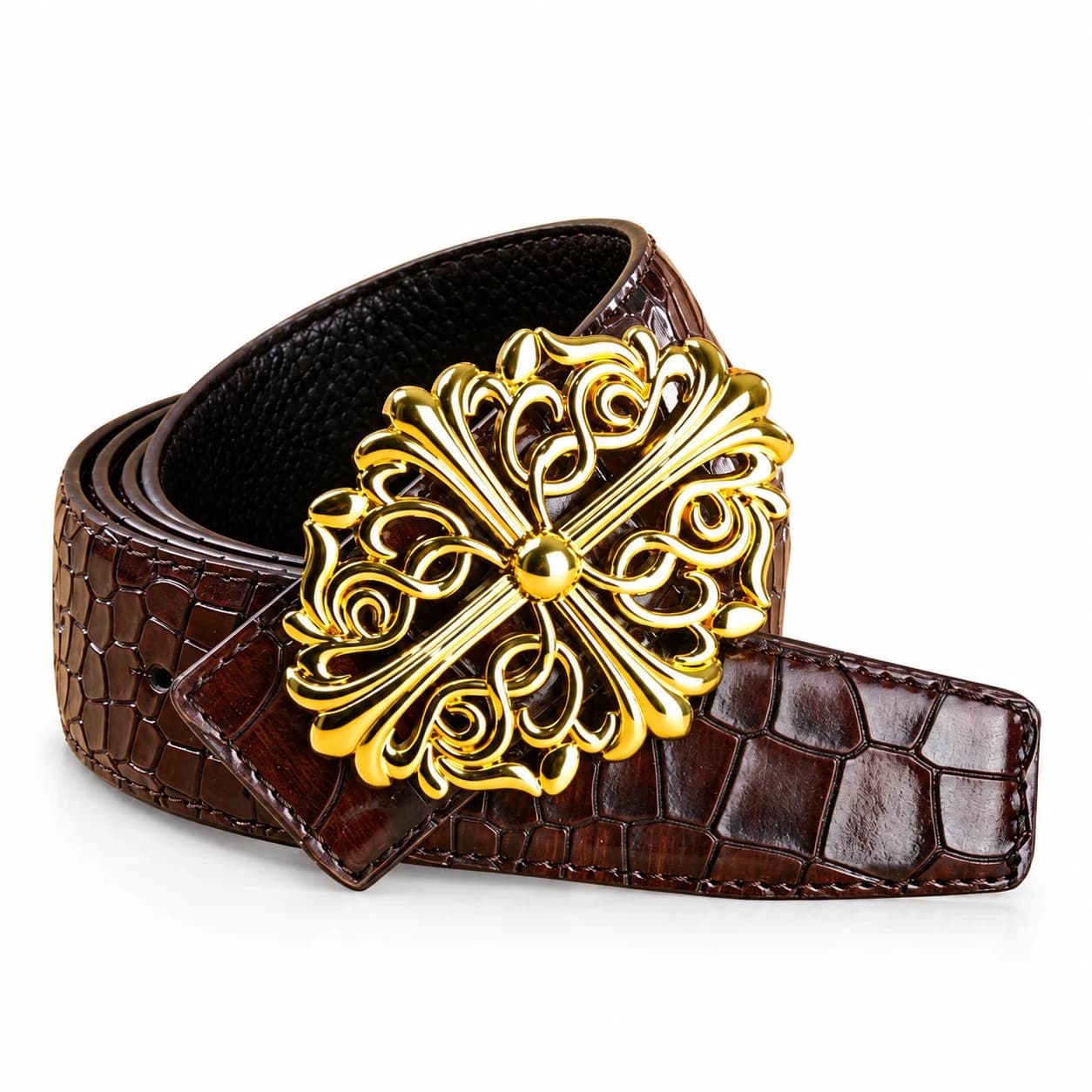 Cross Leather Belt — view 7