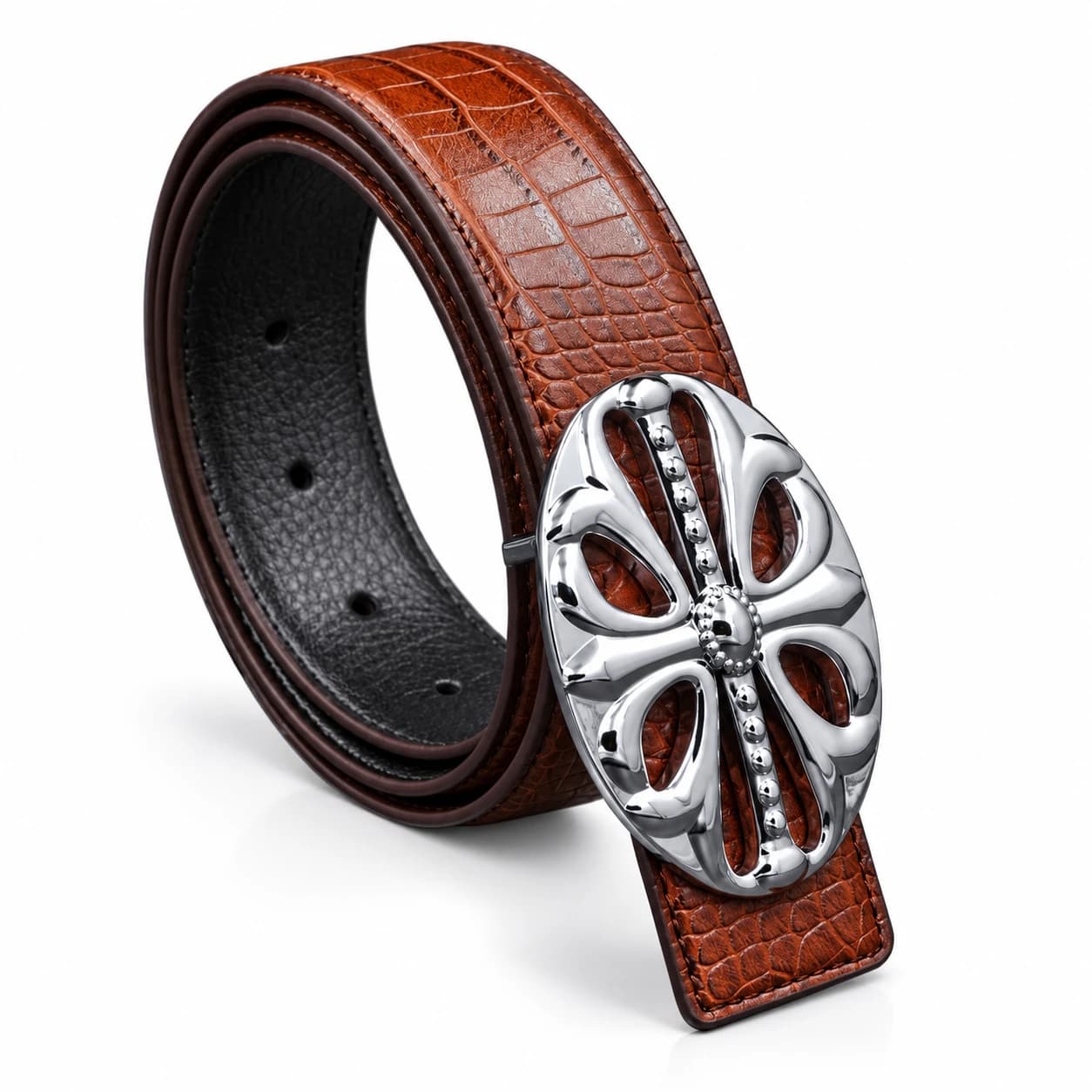 Cross Leather Belt — view 5