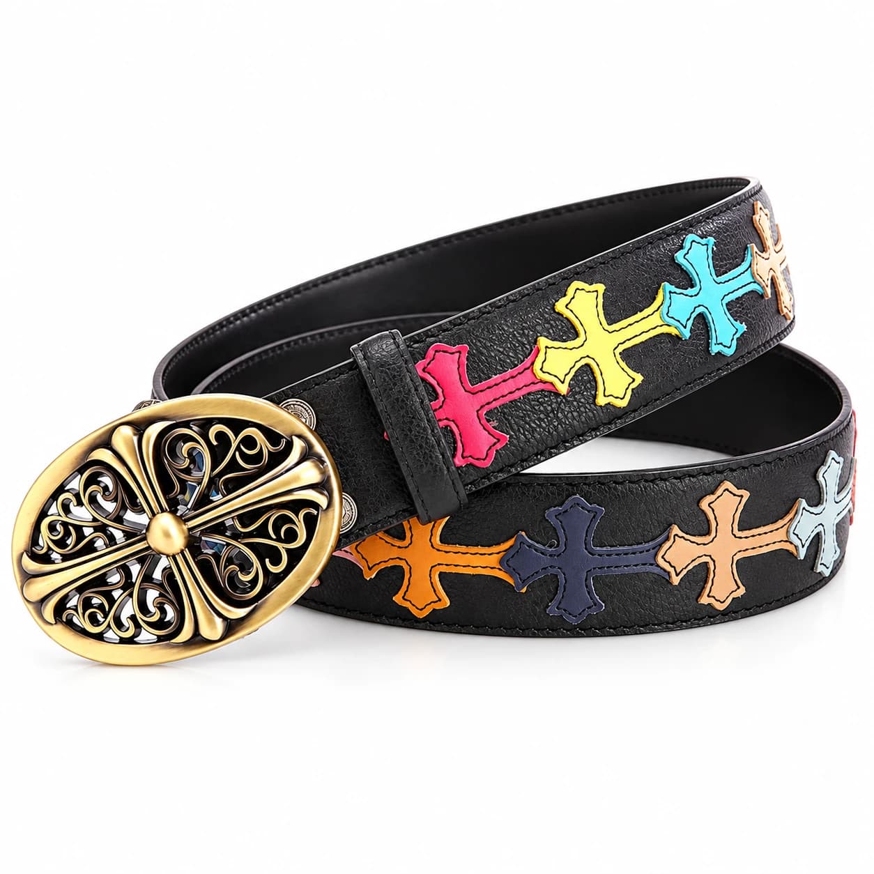 Cross Leather Belt — view 4