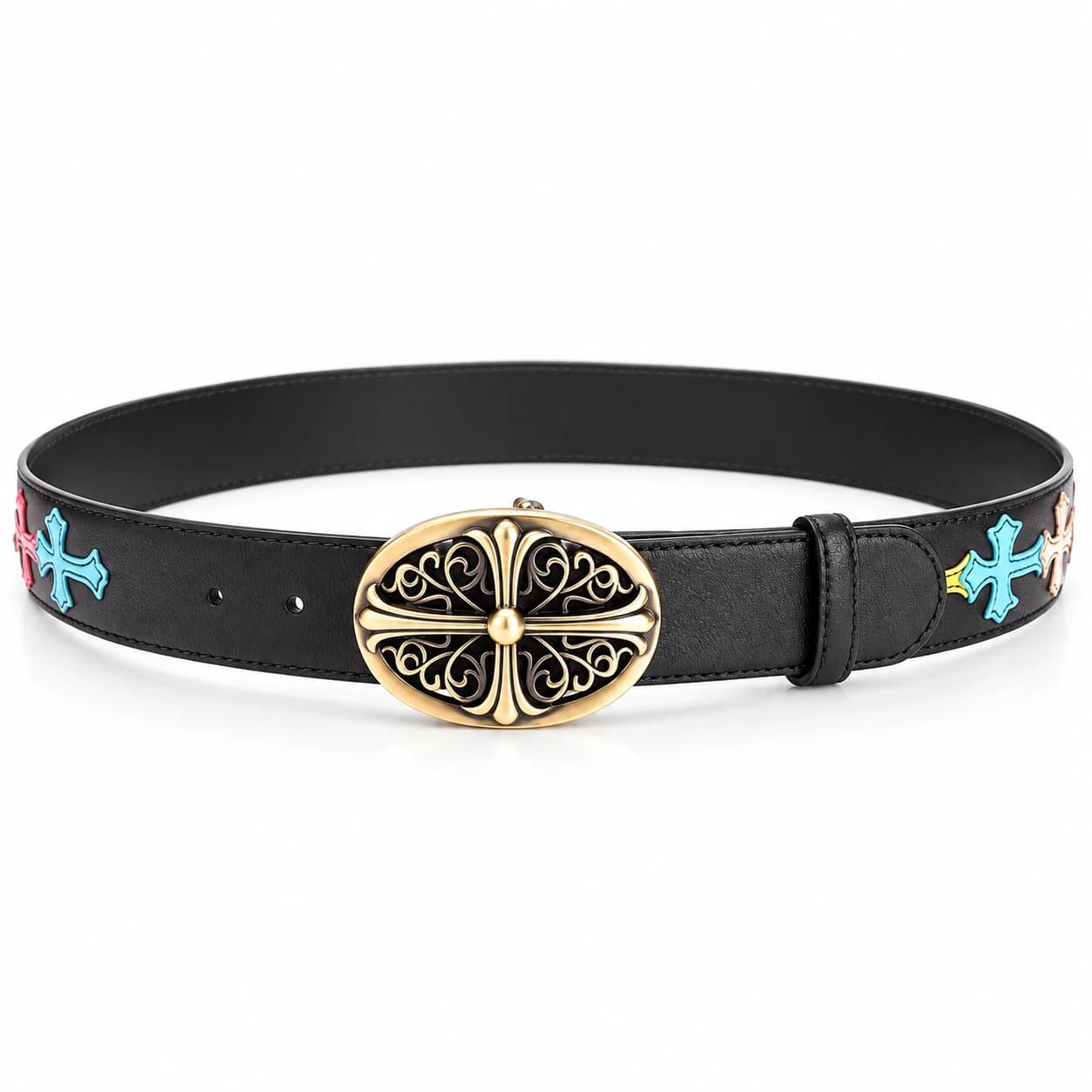 Cross Leather Belt — view 6