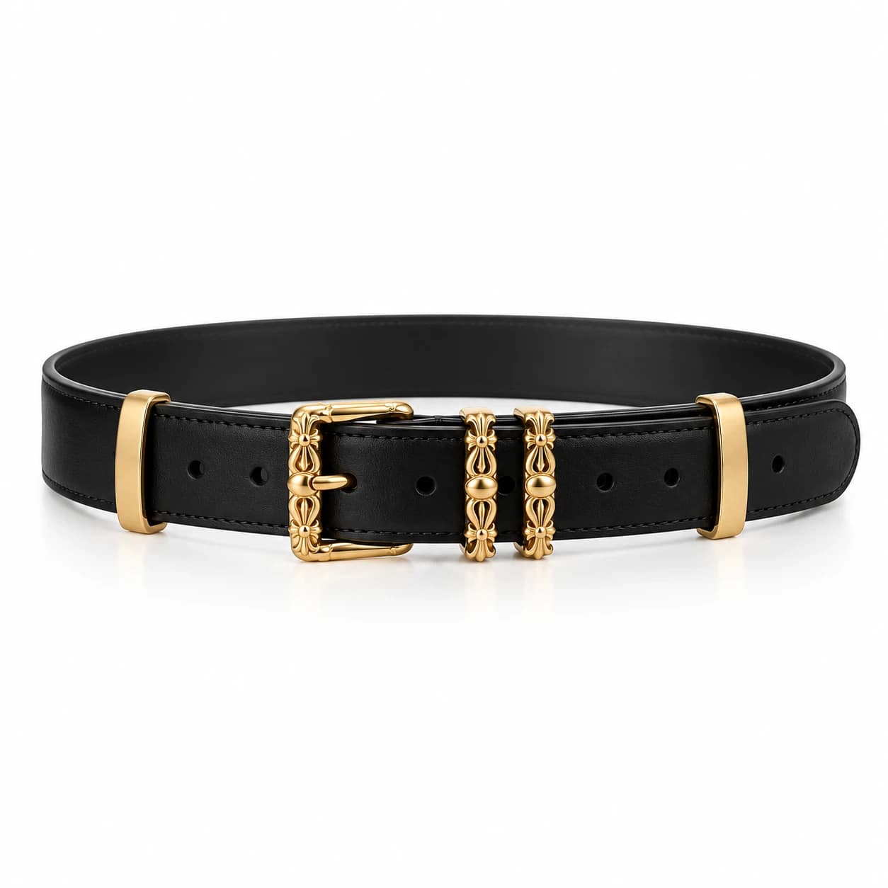 Cross Leather Belt — view 3