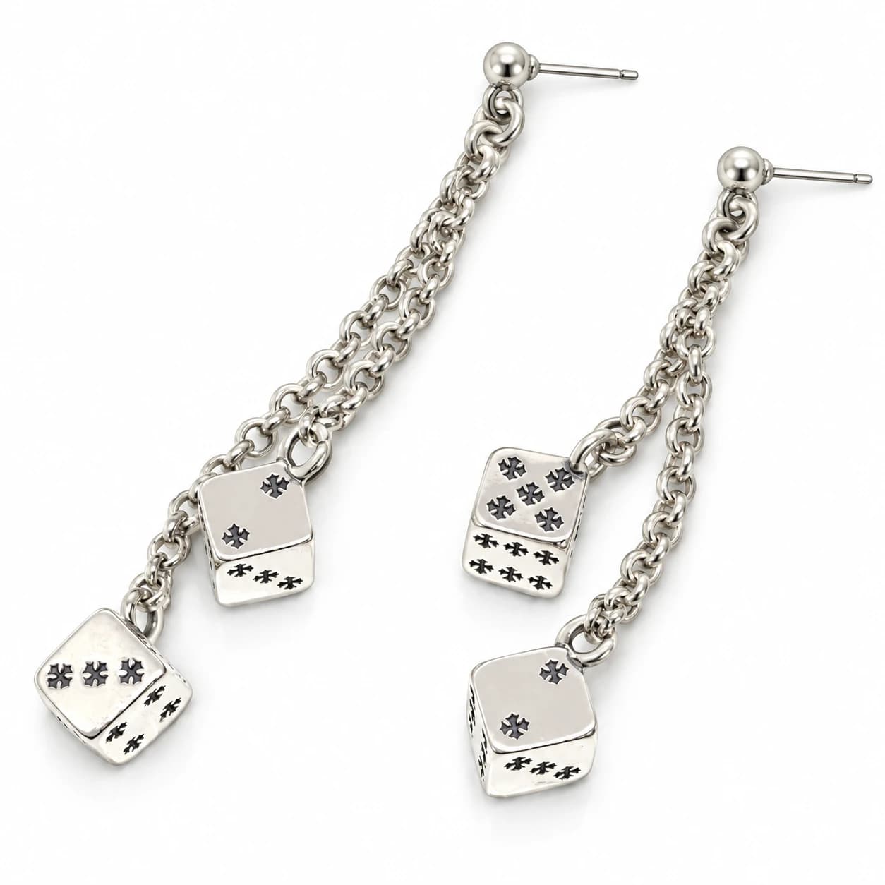 Cross Drop Earrings