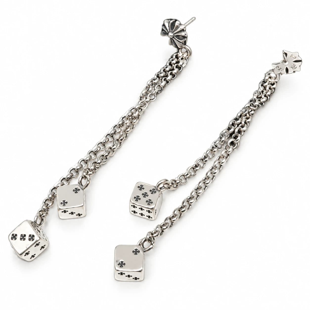 Cross Drop Earrings — view 3