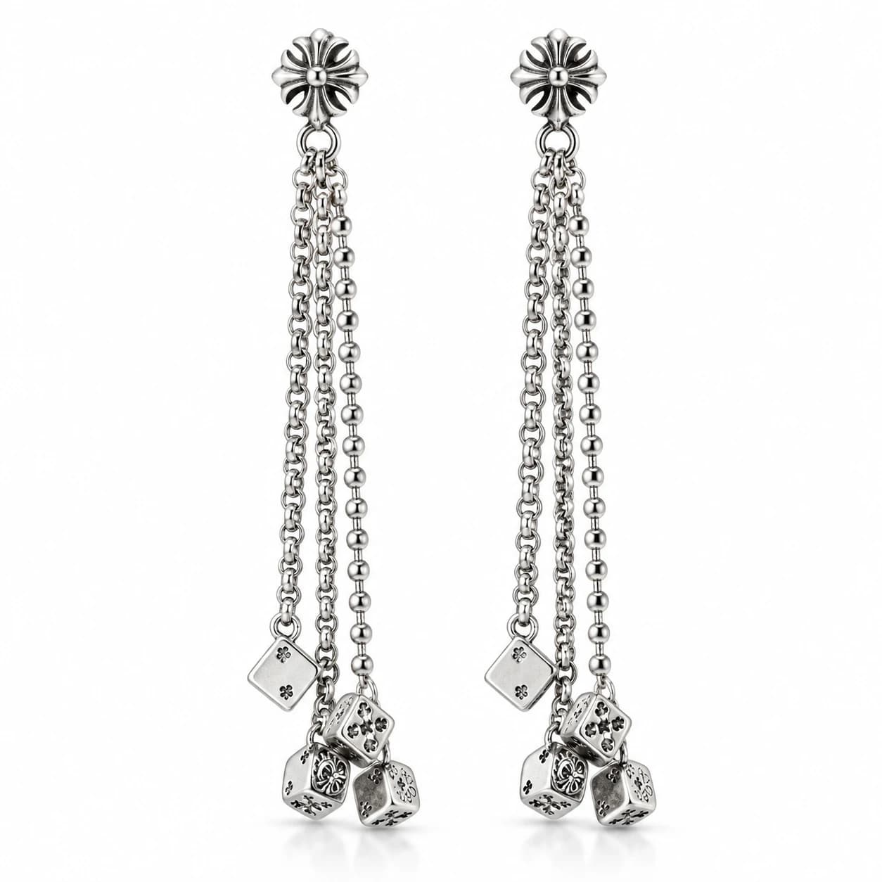 Cross Drop Earrings — view 5