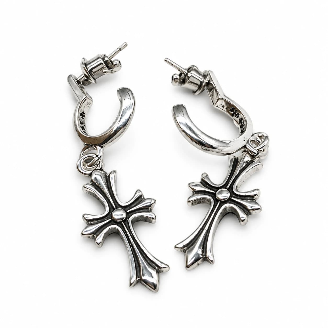 Cross Drop Earrings — view 6