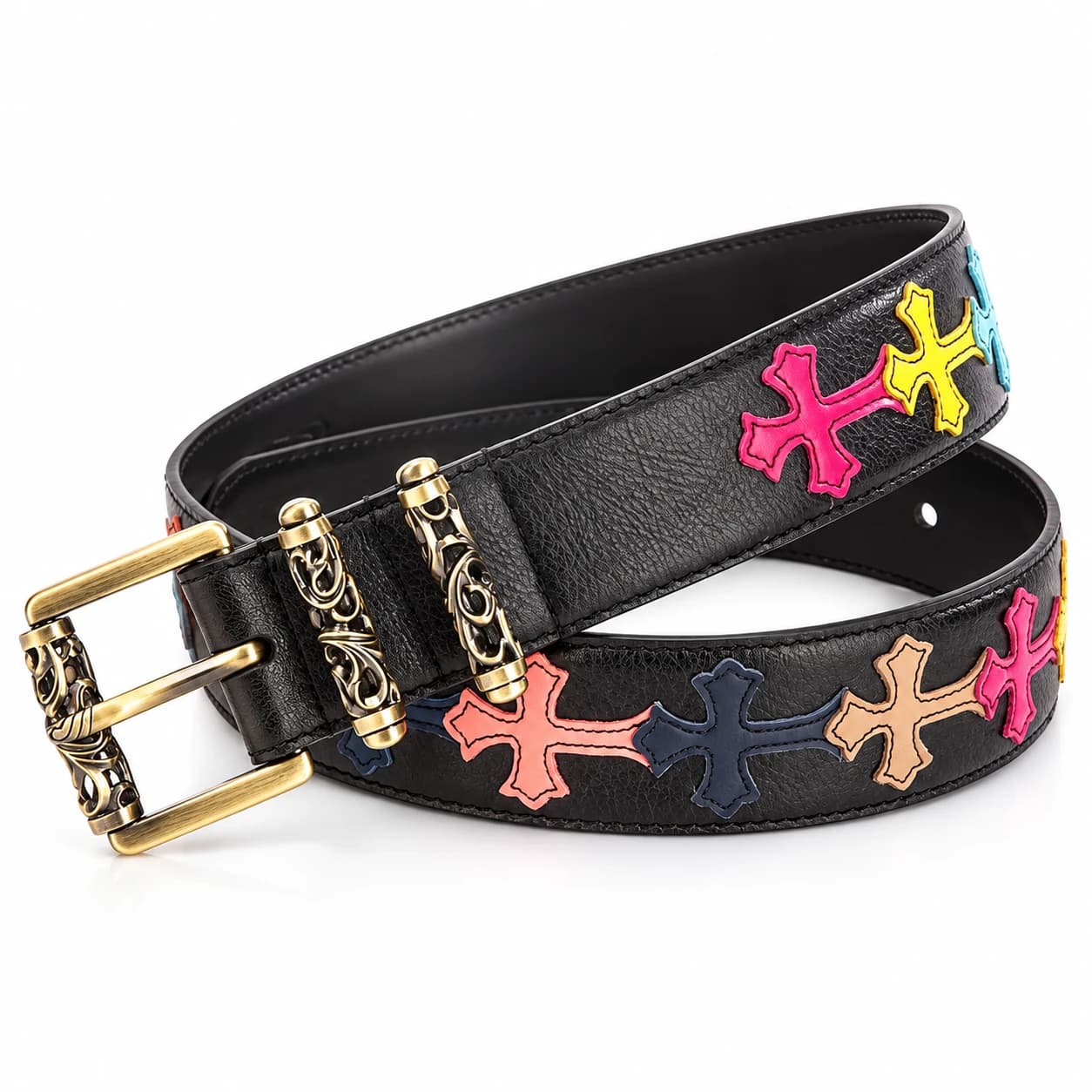 Cross Leather Belt — view 6