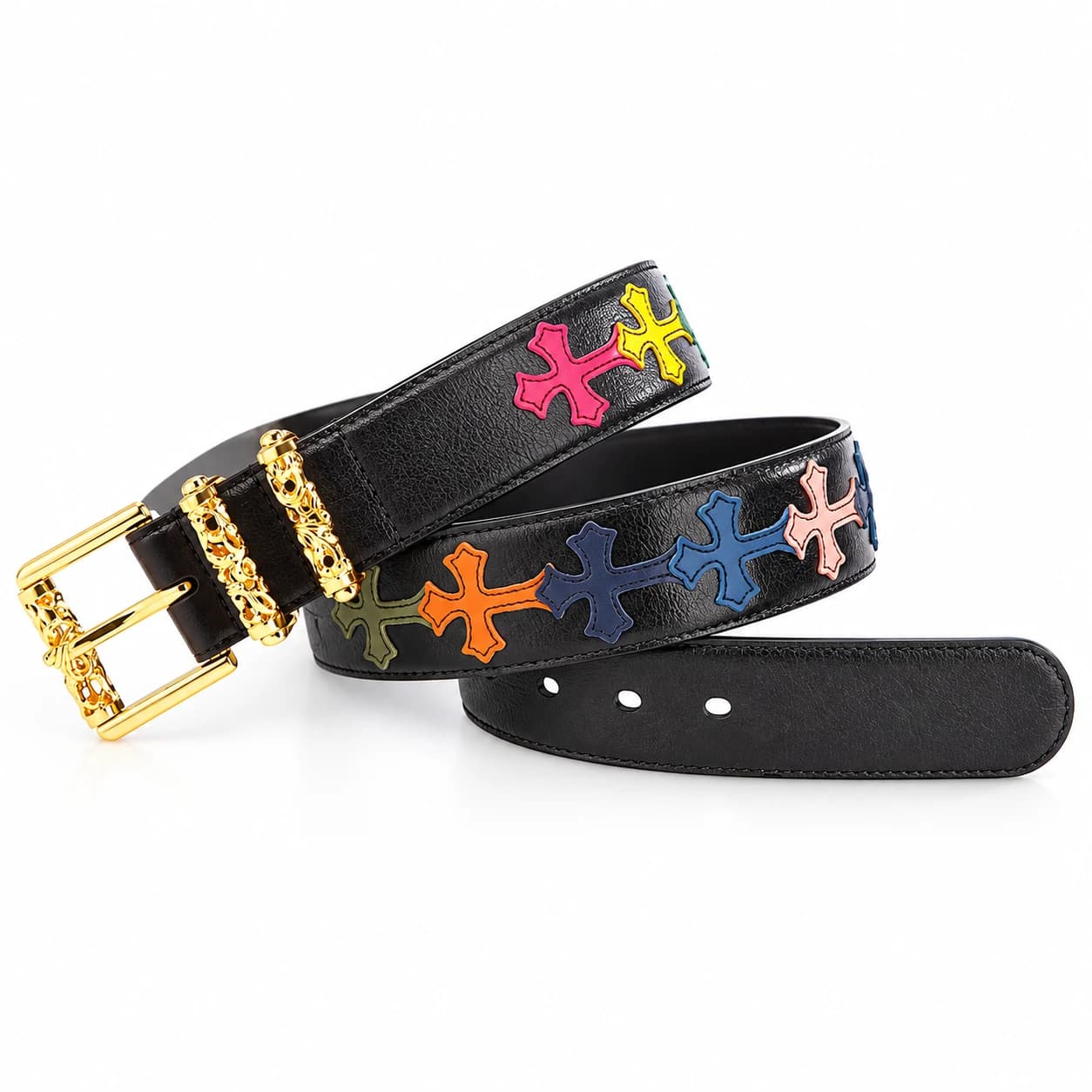 Cross Leather Belt — view 7