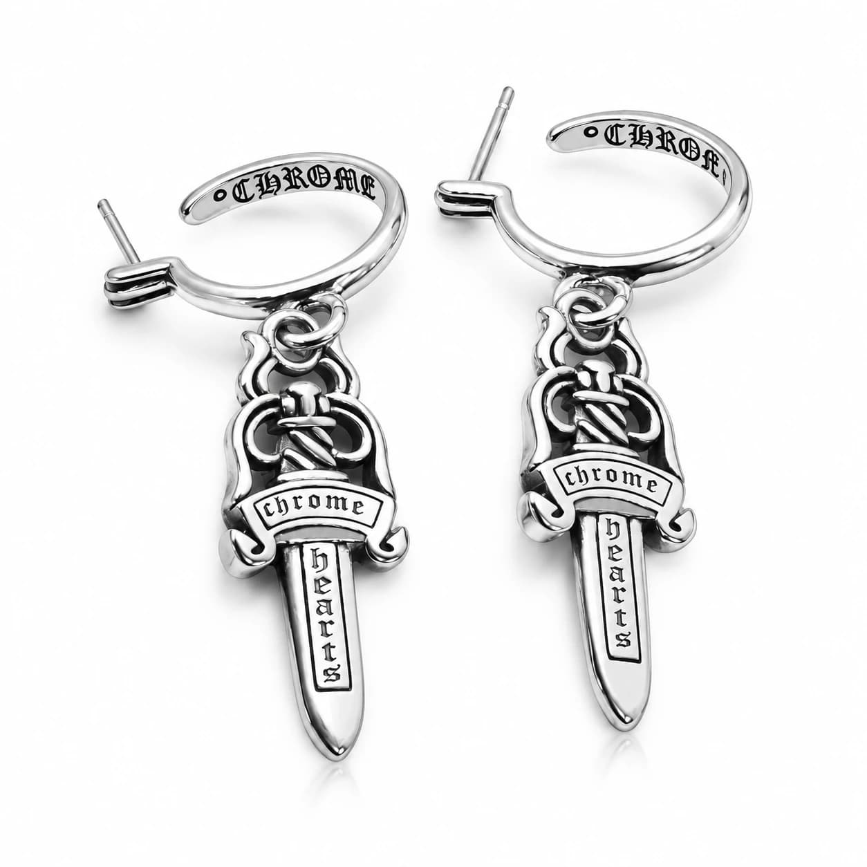 Cross Drop Earrings — view 3