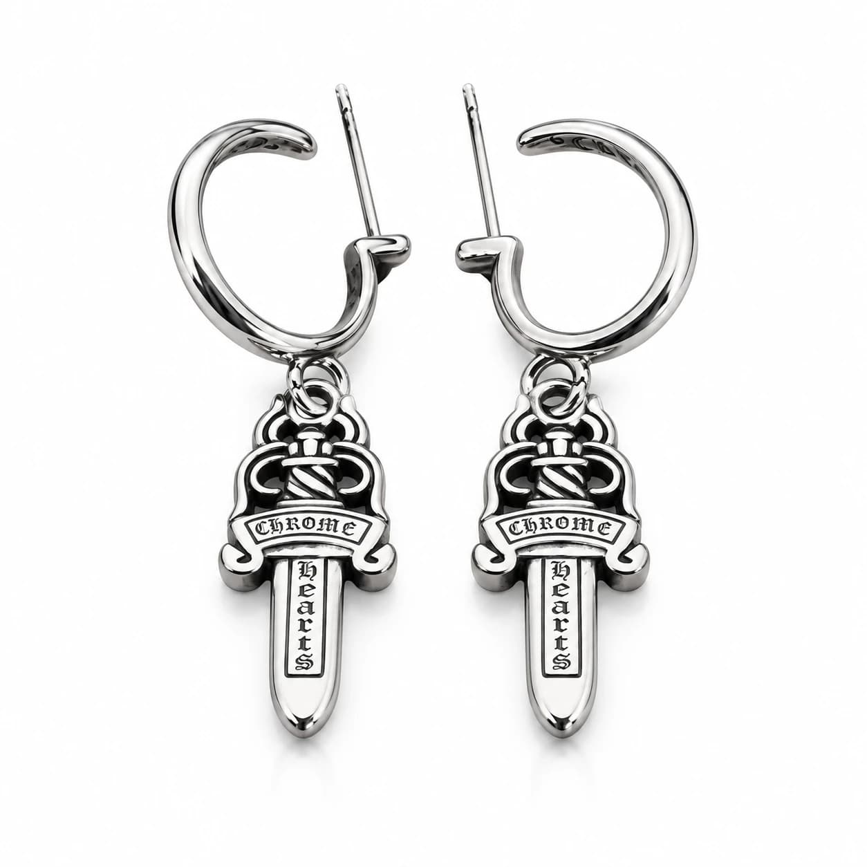 Cross Drop Earrings — view 4