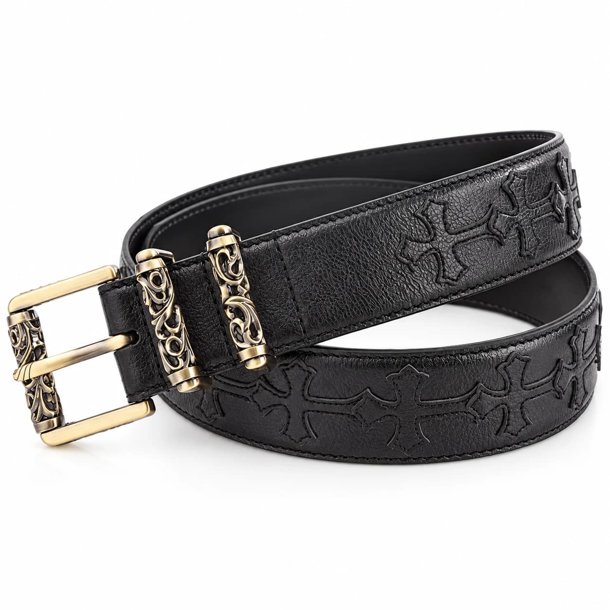 Cross Leather Belt — view 7