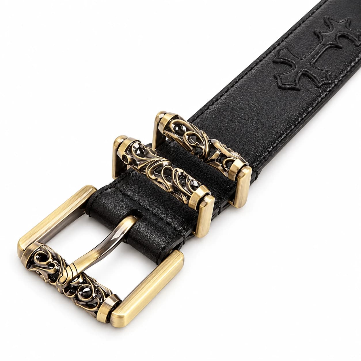 Cross Leather Belt — view 8