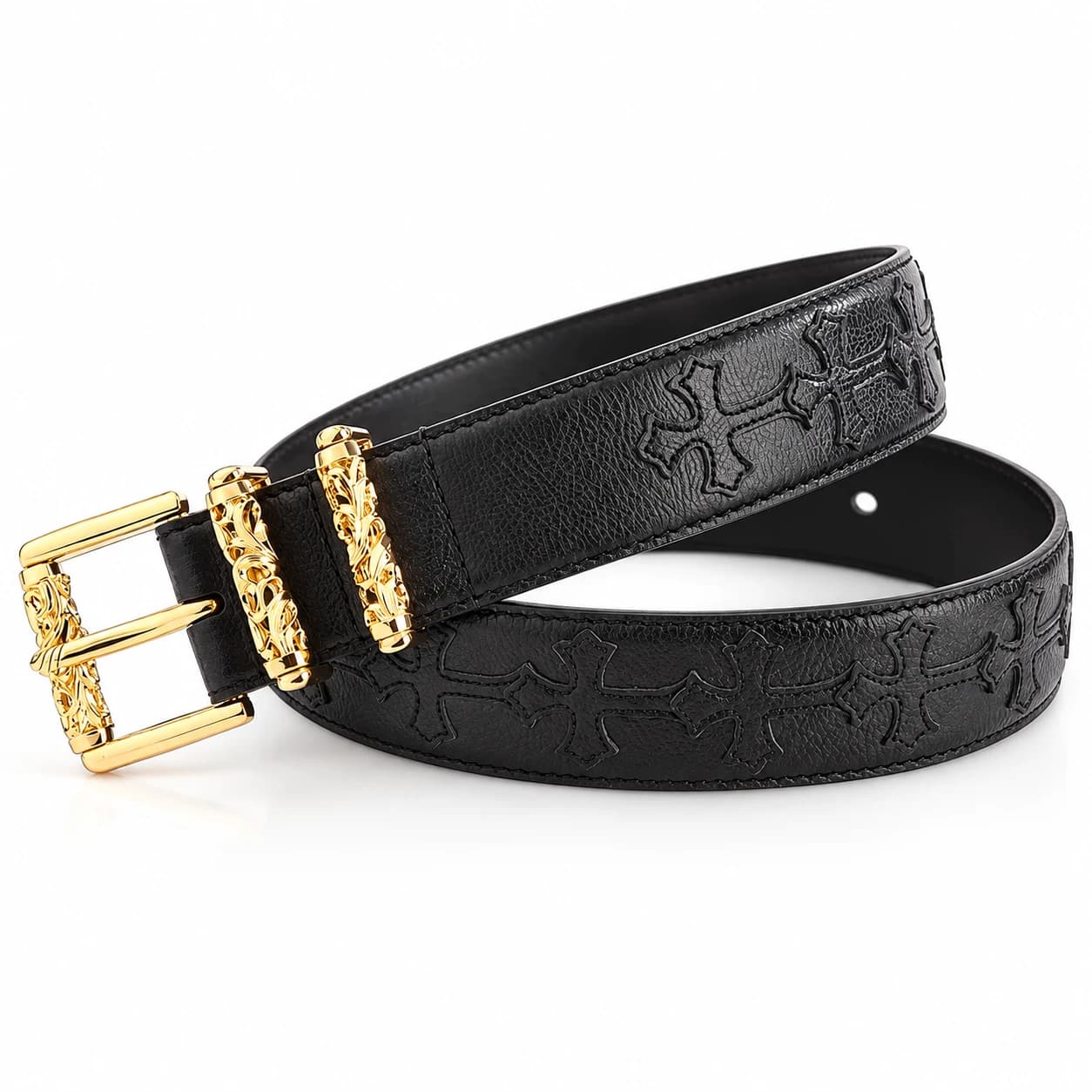 Cross Leather Belt — view 9