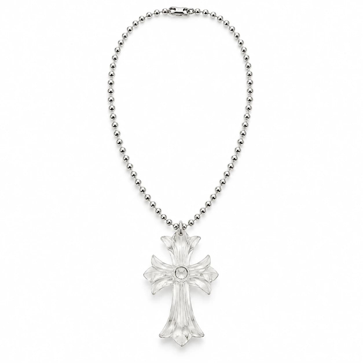 Silichrome Cross Necklace — view 6