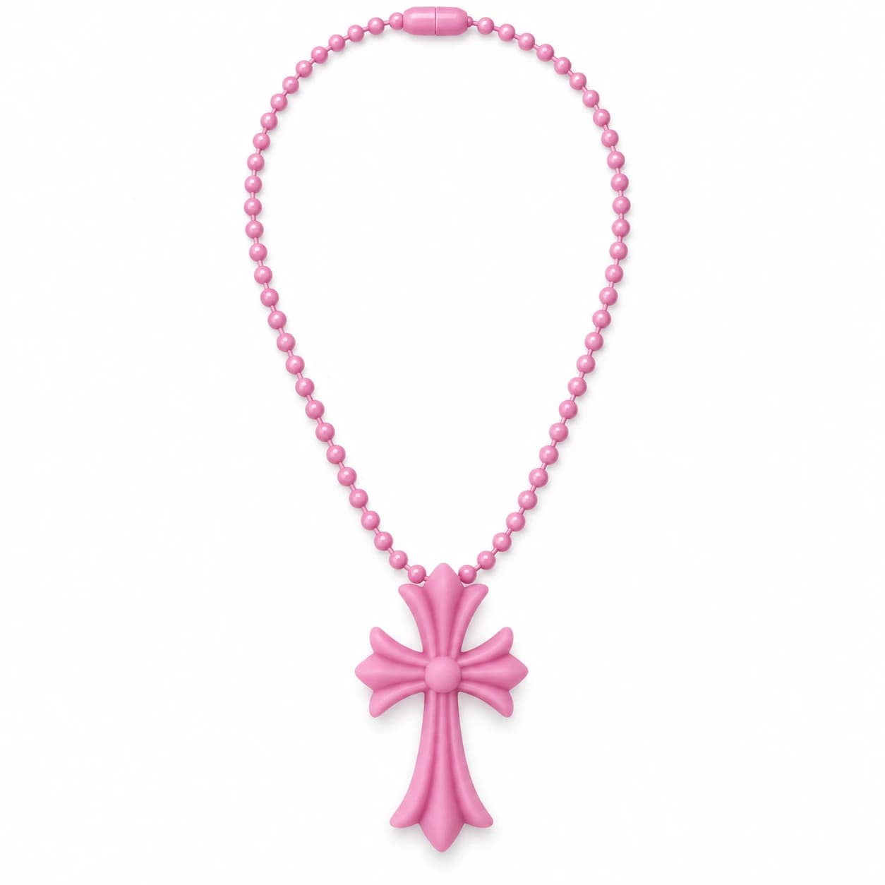 Silichrome Cross Necklace — view 7