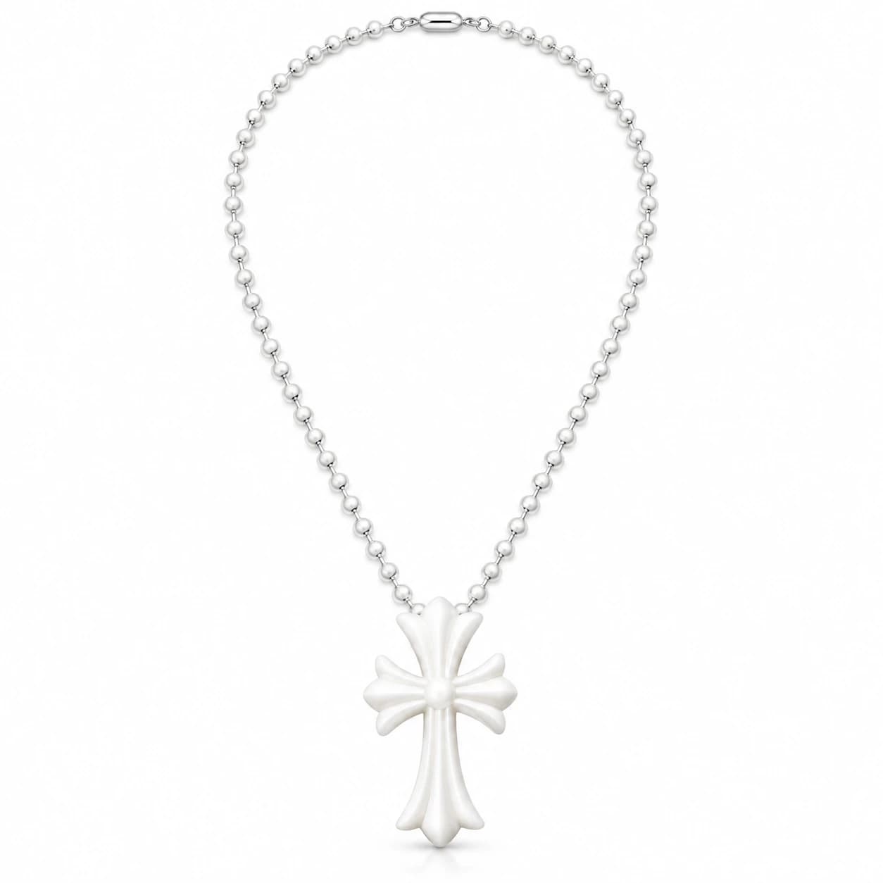 Silichrome Cross Necklace — view 9